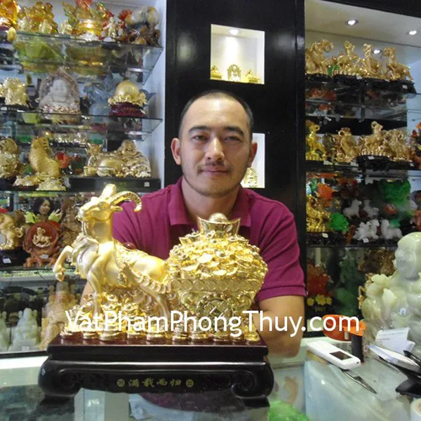 Anh Kiệt - khách hàng mua Dê kéo xe tiền vàng H033G