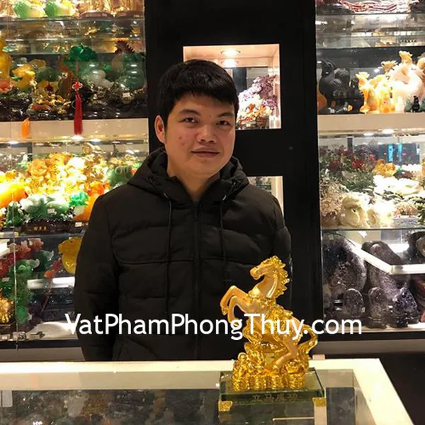 Anh Linh - khách hàng mua tượng ngựa vàng G107A
