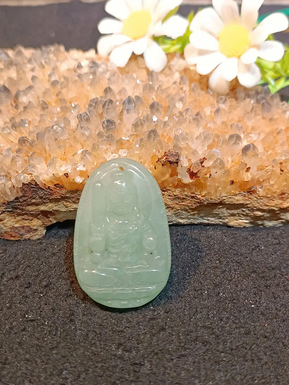 Phật bản mệnh đá ngọc Đông Linh - Dậu (Bất Động Minh Vương) S6338-7
