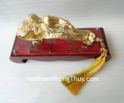 Như ý phật nằm vàng, đế thủy tinh- Thân ngọc phước địa E236