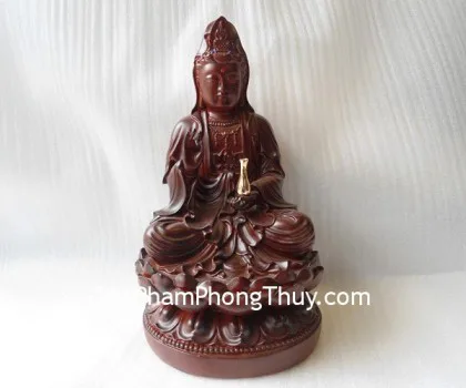 Quan âm ngồi toàn sen A132