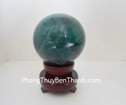 Quả cầu đá thạch anh vàng non M191-S2-2949