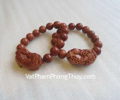 Chuỗi Tỳ Hưu đá kim sa lớn S008