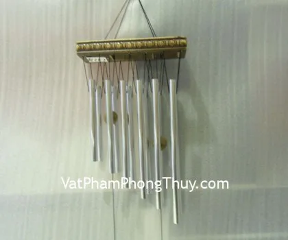 Chuông gió 12 ống nhôm trắng C1227