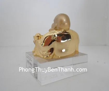 Phật Di Lạc bát phương lai tài vàng,đế thủy tinh Y118