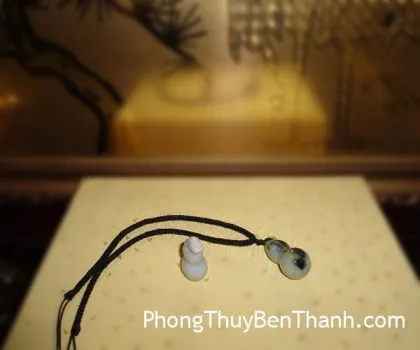 Hồ lô ngọc vàng cam ba cá chép đế giả gỗ - Phước lộc vượng tài C155A