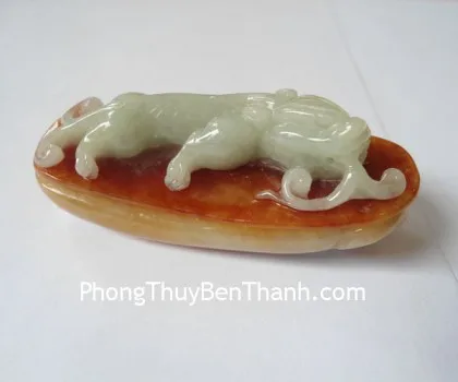 Mặt tỳ hưu PT vân xanh A+++++ (24,77gr)(GCN 1732) FS6632-F2-9165