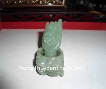 Tỳ hưu ngọc Phỉ Thúy xanh đậm vân mây A+++++ (GCN:589 - 27.39gr) FS6897-F1-6930