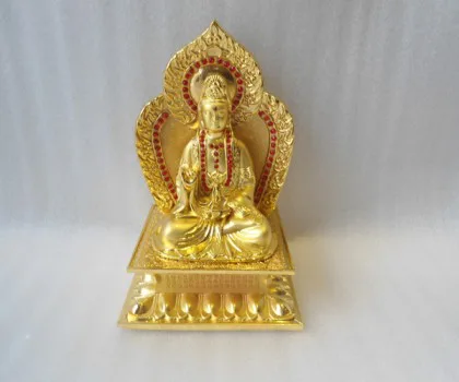 Phật quan âm vàng bế đồng tử - quan âm tống tử FH255G