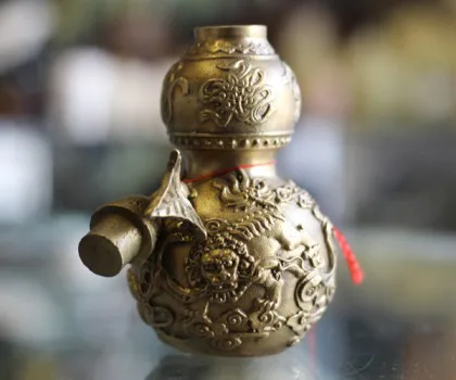 Hồ lô khắc kỳ lân D261