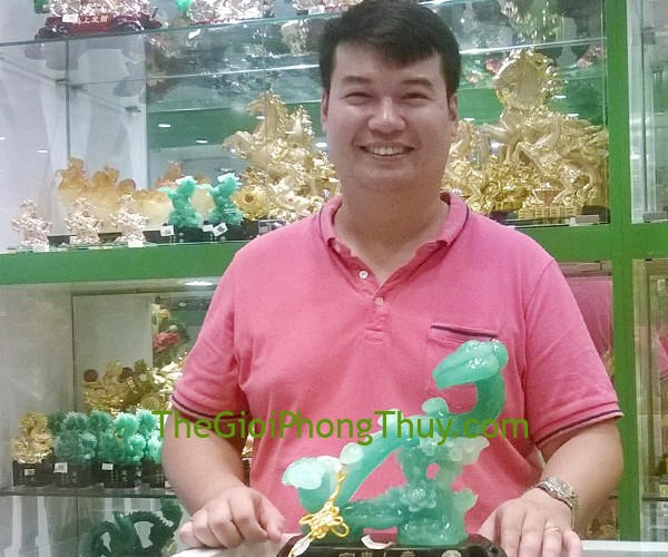Anh Tuấn - Khách hàng mua Gậy như ý xanh ngọc trên bụi mẫu đơn - Phú quý như ý FG135A