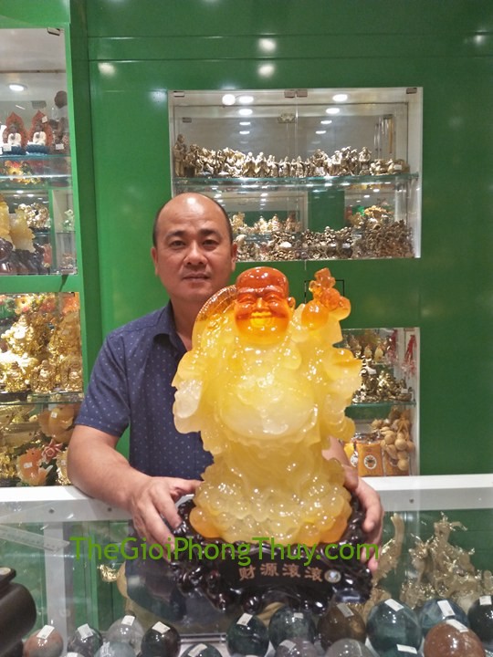 Anh Hải-Khách hàng mua Phật di lạc vàng cam đứng - Tài nguyên cuồn cuộn FC130A.