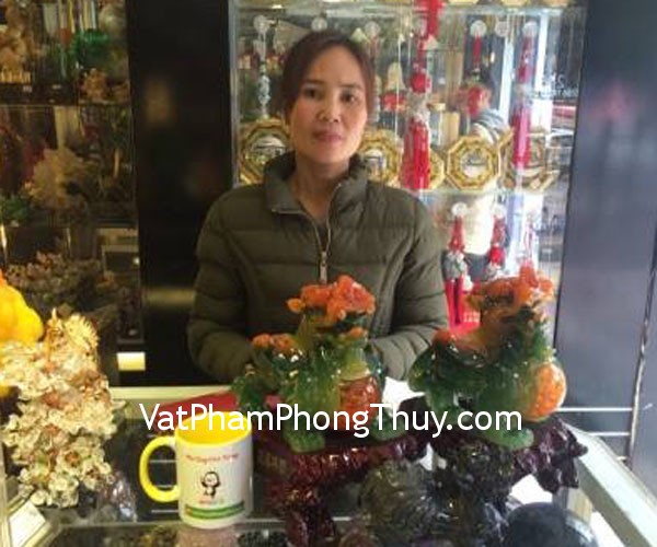 Chị Toán- khách hàng mua tỳ hưu Bắc Kinh đen trung BKĐ-M và cặp tỳ hưu đỉnh đầu đỏ K121M