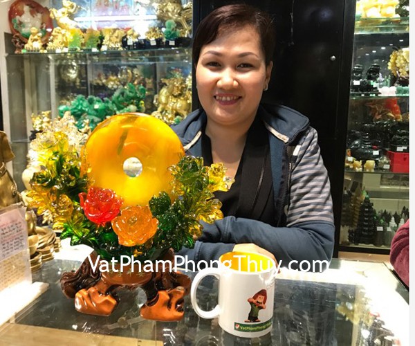 Chị Diễm - Khách hàng mua Tượng hoa mẫu đơn lưu ly G119A