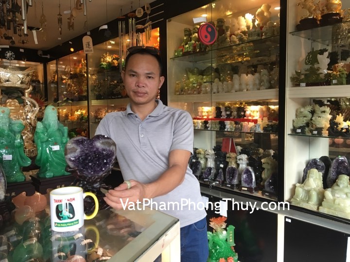 Anh Minh - khách hàng mua bông thạch anh tím trái tim nhỏ H100-19.950