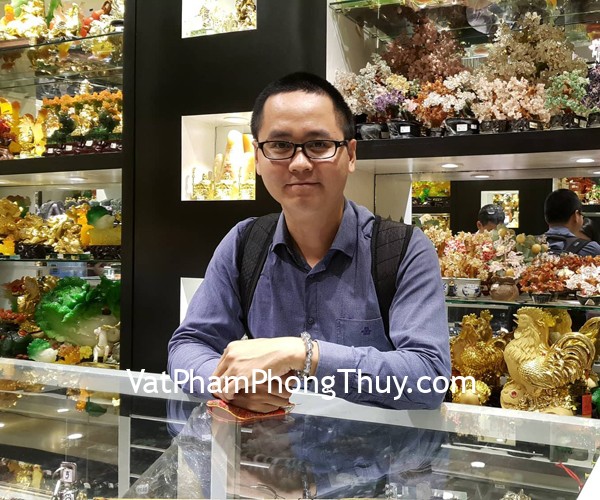 Anh Thế - khách hàng mua chuỗi mặt trăng S6648-S3-2939 và chuỗi thạch anh tóc đen S6388-S3-6172