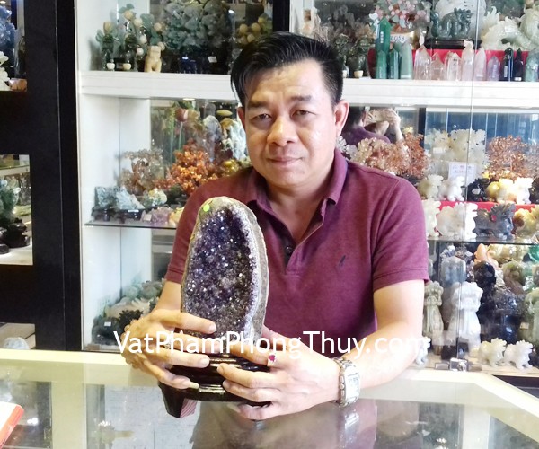 Anh Thạnh - khách hàng mua Bông thạch anh tím H097-9608